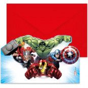 Avengers Inbjudningskort 6-pack