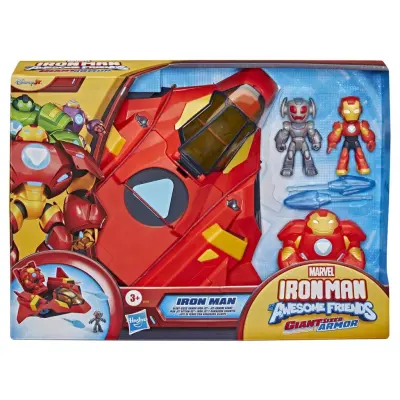Iron Man Awsome Friends Giant-sized Armor Jet - Iron Man And His Awesome Frien -  Leksaksaffären