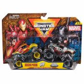 Monster Jam 1:64 Marvel 2-pack Iron Man vs War Machine