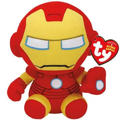 TY Marvel Beanie Babies Iron Man Regular - TY -  Leksaksaffären
