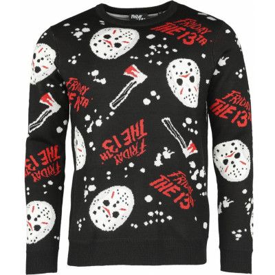 Fredagen den 13:e Christmas jumper - Jason - M L - för Herr - allover