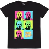 Fredagen den 13:e T-shirt - Jason Pop Art - S L - för Herr - svart