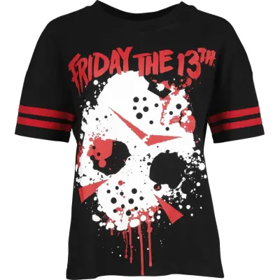Fredagen den 13:e T-shirt - Jason Voorhees - M XXL - för Dam - svart