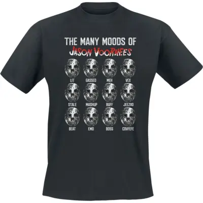 Fredagen den 13:e T-shirt - Many Woods Of Jason Voorhees - S 3XL - för Herr - svart