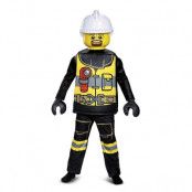 LEGO Brandman Deluxe Maskeraddräkt Barn, SMALL