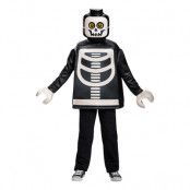 LEGO Skelett Barn Maskeraddräkt - Medium