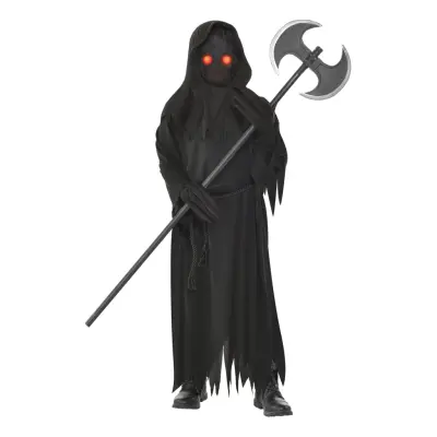 Liemannen med LED Ögon Barn Maskeraddräkt - Large