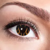 Färgade linser Hells Flame