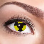 Färgade linser Radioaktiv