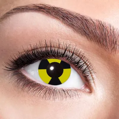 Färgade linser Radioaktiv