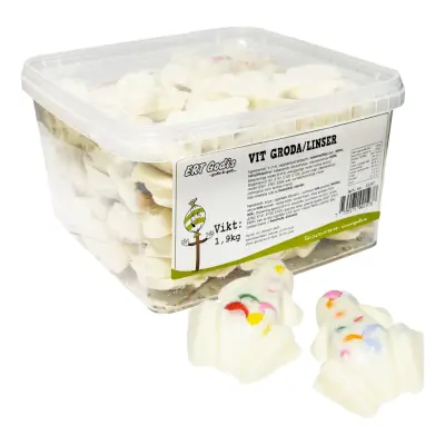 Vita Grodor/Linser Storpack - 1,9 kg