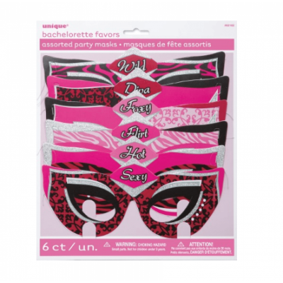 Ögonmasker till möhippan 6-pack