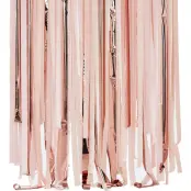 Backdrop Streamers Rosa/Roséguld