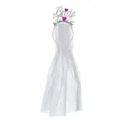 Bride To Be Diadem med Slöja - One size