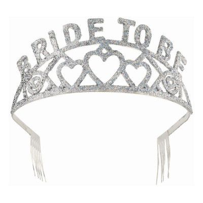 Bride To Be Tiara Silver/Glitter - One size