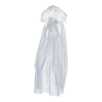 Diadem Blommor med Slöja - One size