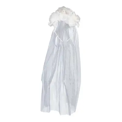 Diadem Blommor med Slöja - One size