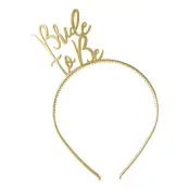 Diadem Bride to Be Guld