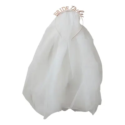 Diadem Bride To Be med Slöja - One size