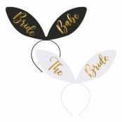 Diadem Kit Bride & Bride Squad Svart/Vit - 6-pack