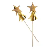 Drinkpinnar Guldstjärnor Metallic - 8-pack