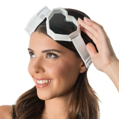 Festivalglasögon Hjärtformade Vita