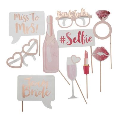 Foto Props Team Bride - 10-pack