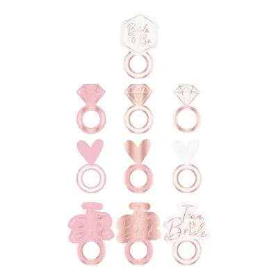 Glasmarkörer Möhippa Team Bride - 8-pack