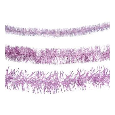 Glittergirlang Rosa - 7,5 x 200 cm