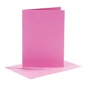 Gratulationskort Rosa - 6-pack