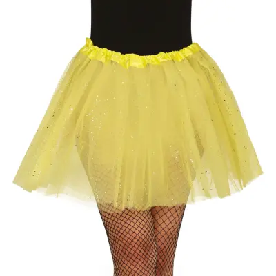 Gul Tyllkjol med Glitter - One size