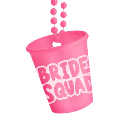 Halsband med Shotglas Bride Squad - One size