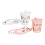 Halsband med Shotglas Bride to Be - 6-pack