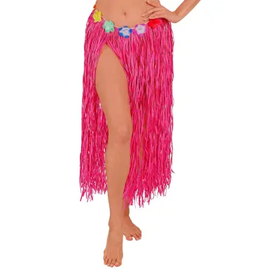 Hawaiikjol med Blommor Rosa - One size