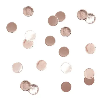 Konfetti Roséguld Runda - 14 gram