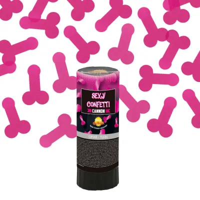 Konfettikanoner Penis Rosa - 3-pack