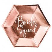 "Bride Squad" Papperstallrik 6-pack