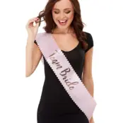 "Team Bride"Band Rosa