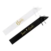 Ordensband Bride&Bride Squad Svart/Vit - 6-pack