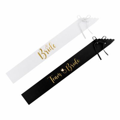 Ordensband Bride&Bride Squad Svart/Vit - 6-pack