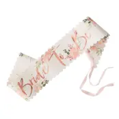 Ordensband Bride to Be Blommig