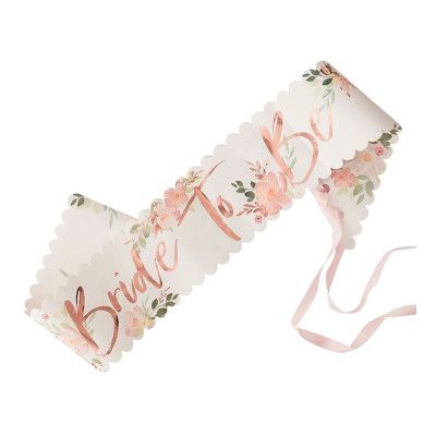 Ordensband Bride to Be Blommig