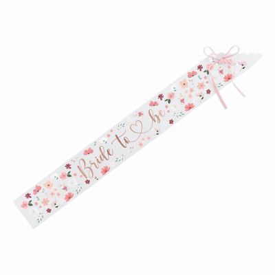 Ordensband Bride To Be Blommor