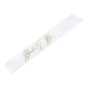 Ordensband Bride To Be Vit/Guld