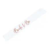 Ordensband Bride To Be Vit/Rosé