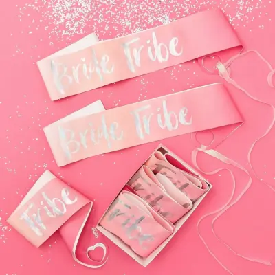 Ordensband Bride Tribe Rosa - 6-pack