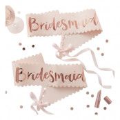 Ordensband Bridesmaid Roséguld - 2-pack