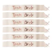 Ordensband Team Bride Roséguld - 6-pack