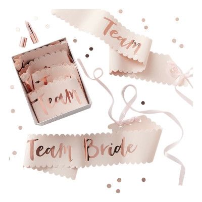 Ordensband Team Bride Roséguld - 6-pack