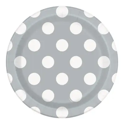 Pappersassietter Silver Prickiga - 8-pack